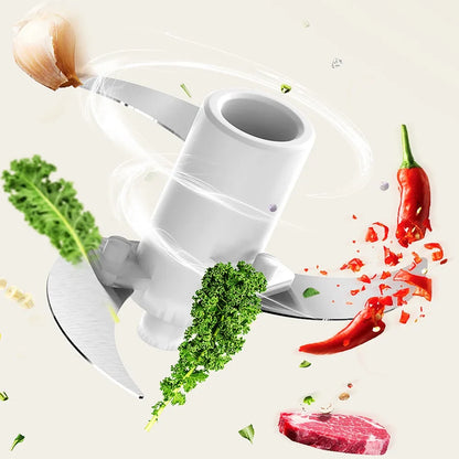 Aiteng 350ML Electric Garlic Chopper Rechargeable Portable Mini Powerful Food Processor, Low Noise & High Efficiency for Ginger Chili Meat